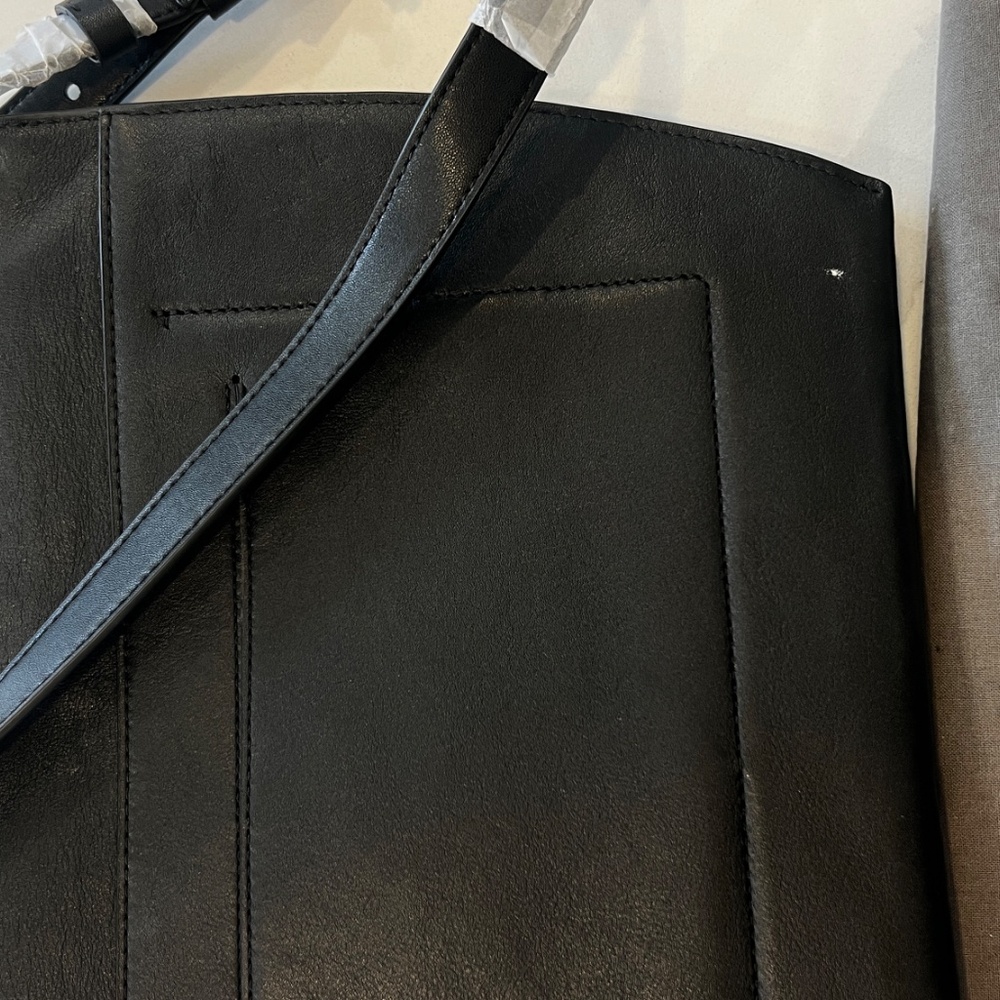 ALLSAINTS Charterhouse Leather Shoulder Bag – Black – NWT - Picture 6 of 6
